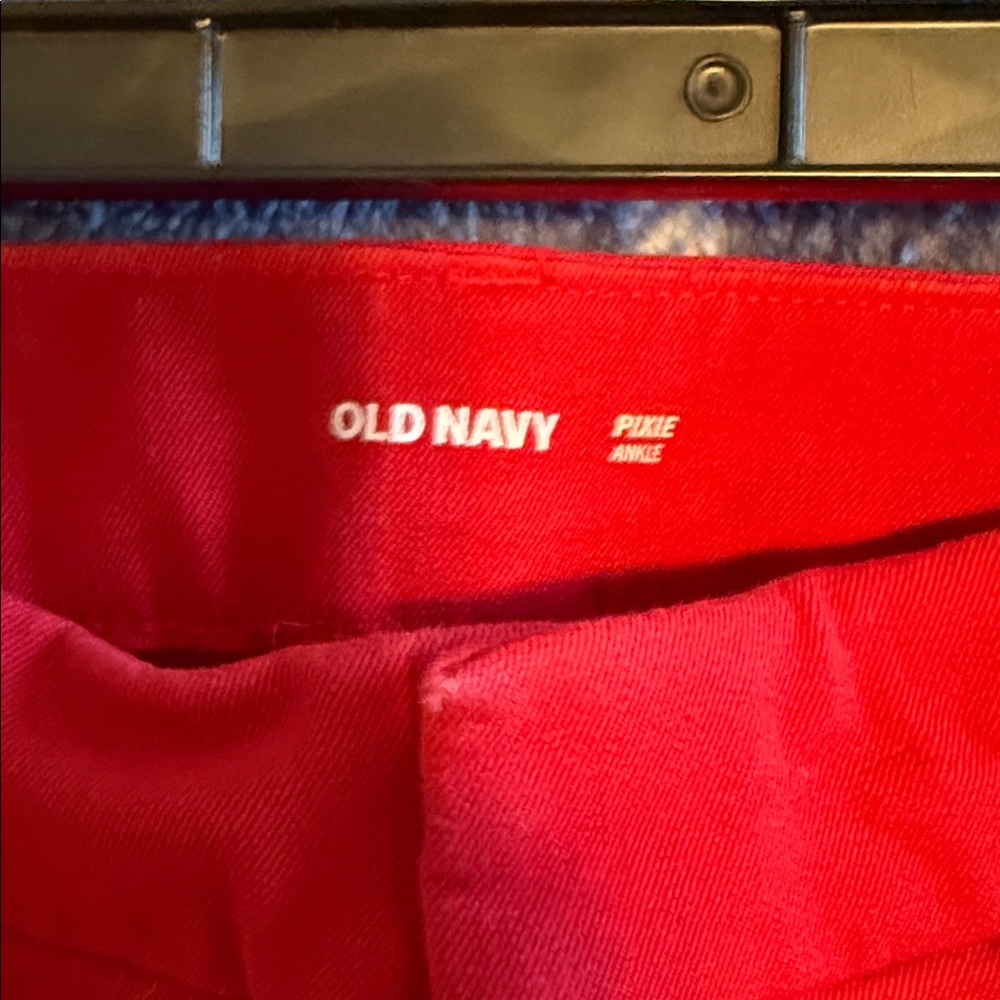 Old Navy Bold Red Pixie Pants - Picture 3 of 7